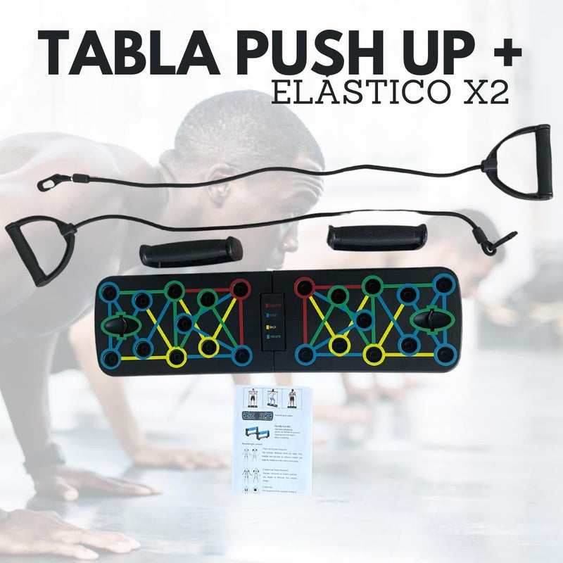 Tabla Push Up Flexiones Mas Bandas